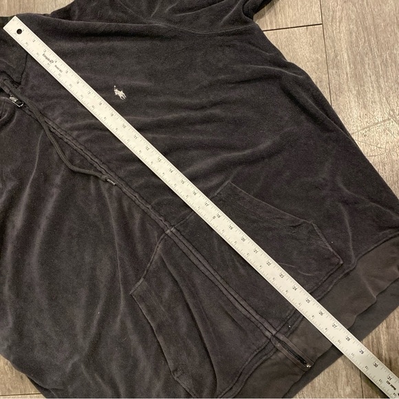 Polo Ralph Lauren Hoodie Pullover XL Measurement Black Good Condition - Picture 3 of 6